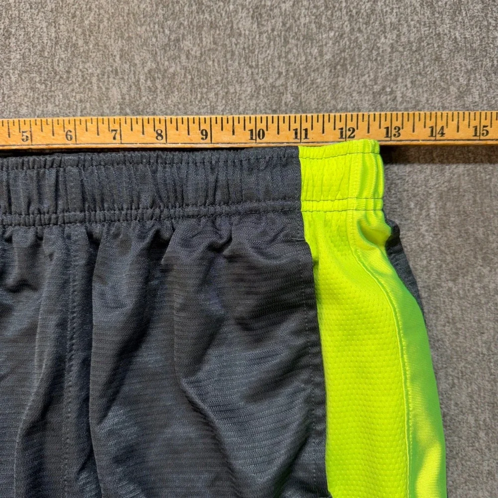 Nike Mens Basketball Shorts XL Grey Neon Lime Green Athletic Gym Activewear